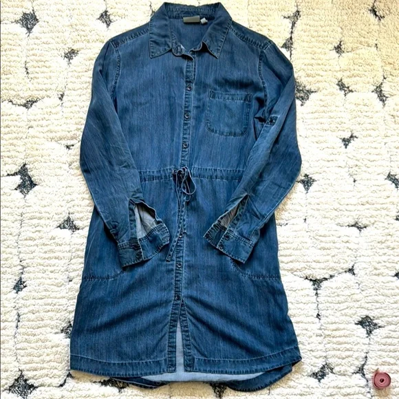Athleta | Dresses | Athleta Denim Blue Shirt Dress | Poshmark